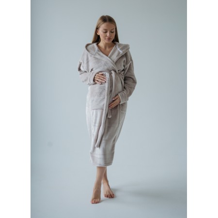 Теплый халат для беременных и кормящих Таш